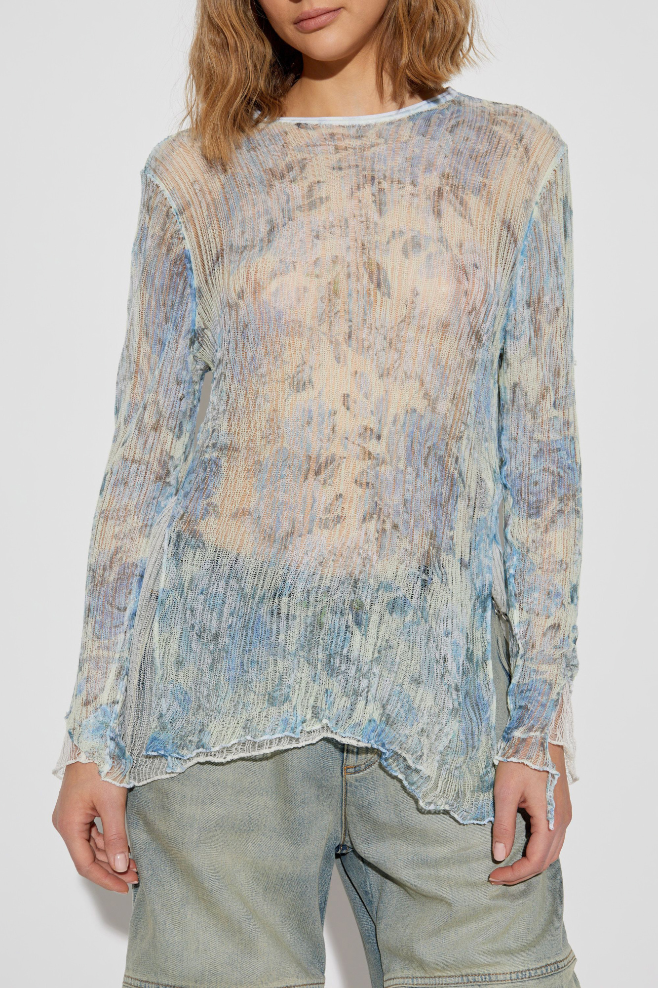 【DIESEL】K-Aasmos-A メッシュトップ Blue Top K-AASMOS-A Diesel - Vitkac AS